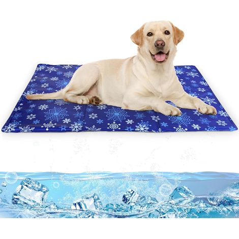 Tapis Rafraîchissant pour Chiens et Chats - 1 Unité - Gel Non Toxique - Auto-Refroidissant sans Électricité - Idéal pour l'Été et les Voyages - 110 x 70 cm (1/5)