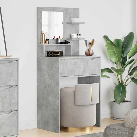 Schlafzimmer-Frisiertische Beton Grau 80 x 39,6 x 135 cm