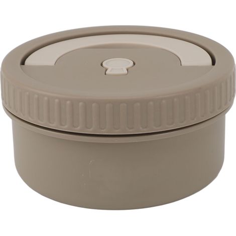 Contenitore termico per il pranzo Bento in acciaio inox 316, 470 ml, portatile, isolato, con chiusura ermetica circolare, ideale per bambini, adulti, uffici, scuole e picnic, colore marrone scuro. (1/5)