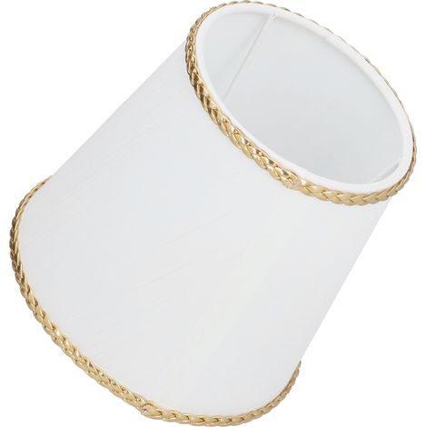 Lot de 6 abat-jour en tissu E14 à fixation par pince, pour la décoration de la maison, de l'hôtel, du couloir et du bureau. (1/5)