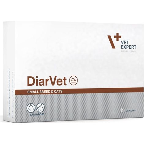 VetExpert Diarvet Petites Races et Chats 6 capsules.
