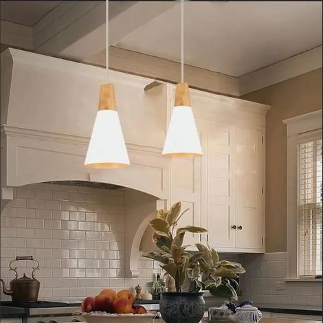 U-do 2pcs Moderne Lustre Industrielle Ajustable,Lampe Suspension Luminaire Vintage en Métal pour Salon Chambre (1/4)