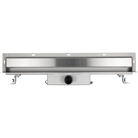 BERNSTEIN - Caniveau de douche design acier inoxydable Drain de douche réglable - 5x100x5cm (HxLxP) - WD-GT02