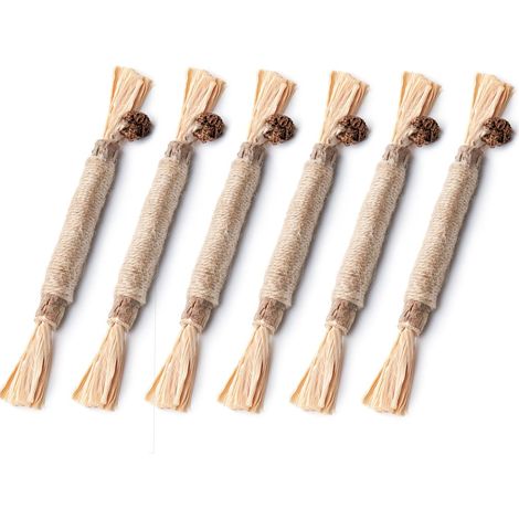 Potaroma Katzenminze Sticks 6 Stück Kauhölzer Zahnpflege Spielzeug (1/5)