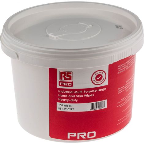 Lingettes pour nettoyage des mains, Industrial, Multi-Purpose, 150 lingettes par seau ( Prix pour 1 )