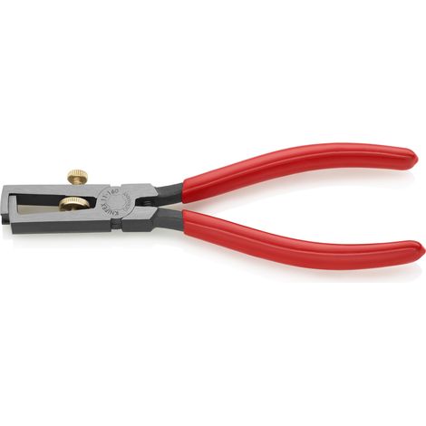 Abisolierzange L.160mm pol.Ku.-Überzug m.Öffnungsf.KNIPEX 1101160 (1/4)
