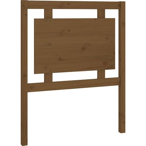 Maison Exclusive - Cabecero de cama madera maciza pino marrón mie (1/5)