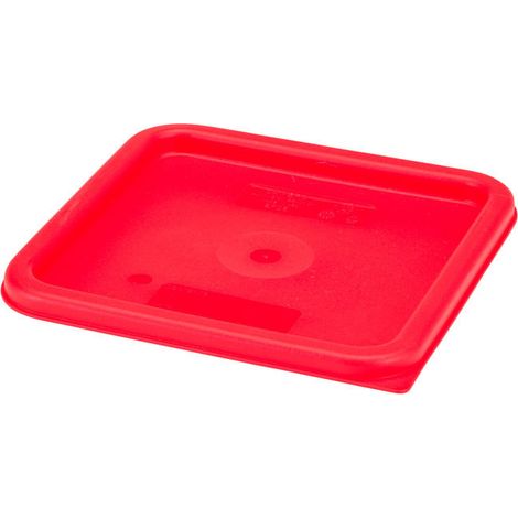 Couvercle hermétique pour boîte carrée Camsquare - 21.5 x 21.5 cm - Rose - Lot de 6 - Cambro