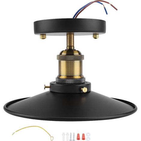 Suspension Plafond Vintage E27 Luminaire Couloir Décoration Courte (1/5)