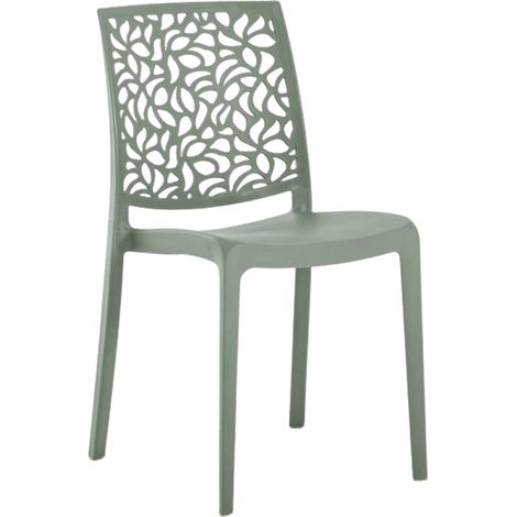 Marvin Sedia Da Interno Esterno Stone In Polipropilene Giardino Impilabile Di Design Sedie Moderne Per Cucina Terrazzo Bar Verde - 1 Sedia (1/3)
