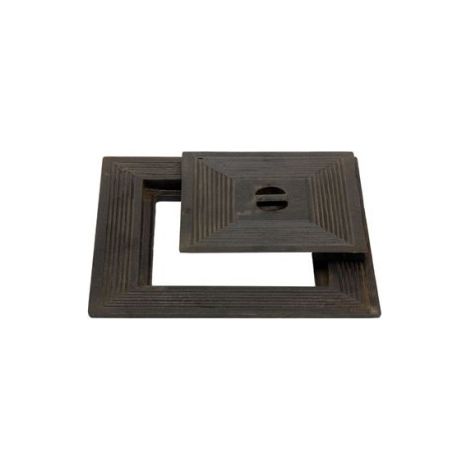 Couvercle simple en fonte 60x60cm - Robuste et durable
