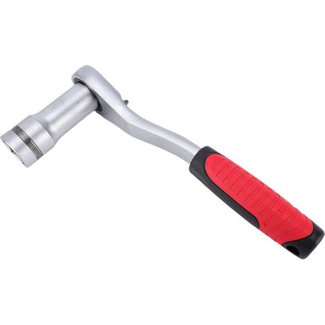 Clé à cliquet et douille traversantes 10-24 mm, douille traversante 12 pans, clé à cliquet réversible 72 dents avec adaptateur d'entraînement 1/2" et 3/8". (1/5)