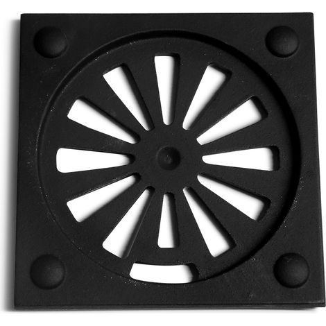 Support de grille pour poêles à cheminée Komba de Attika - fonte - dimensions d'encastrement parfaitement adaptées