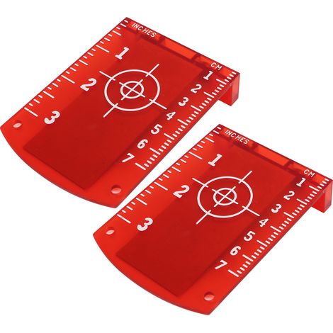 Lot de 2 cibles laser magnétiques en plastique ABS haute visibilité. (1/5)