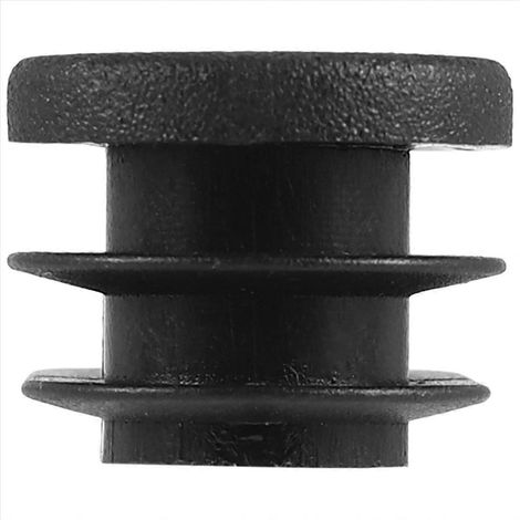 Oval table chaise pied tube tuyau insert extrémité capuchon 40mm x 20mm lot de 20 pièces noir (1/5)
