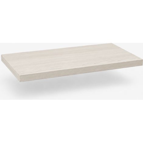 Estante de Pared, Estante Suspendido, Fijación Oculta, Estante de Madera, Kit de Tacos Incluido, Arce Montreal, 50x23x2,5 cm (1/4)