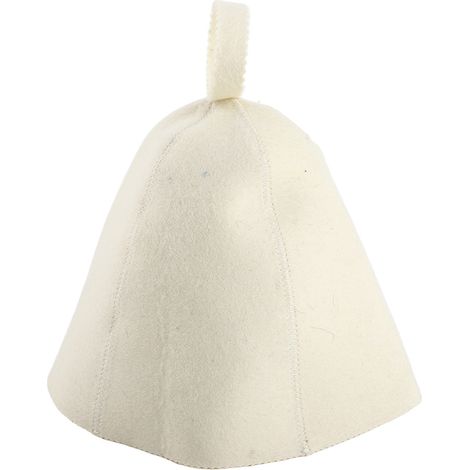 Cappello da sauna Banya in feltro di lana con cinturino per appenderlo. (1/5)