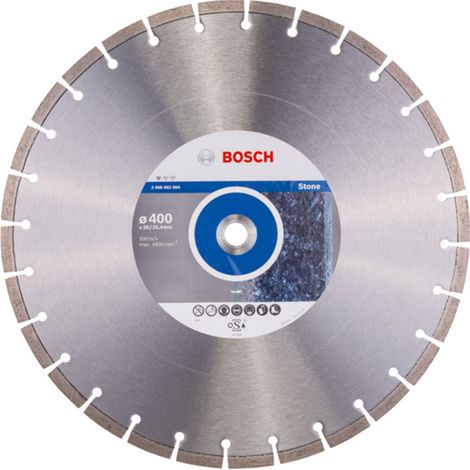 Diamanttrennscheibe Standard for Stone, 400 x 20,00/25,40 x 3,2 x 10 mm