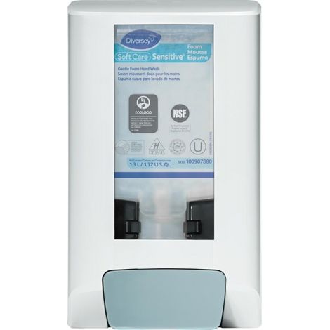 Dispensador jabón de espuma mano manual blanco