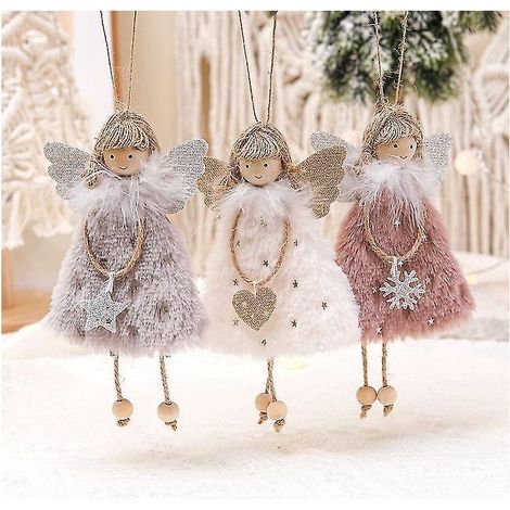 Pendentif poupée de Noël, pendentif ange sapin de Noël, convient aux enfants et aux adultes, cadeaux de Noël. (1/5)