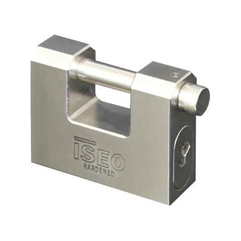 LUCCHETTO RETTANGOLARE PER SERRANDA 'CLARUS' ISEO 84 mm - ISEO