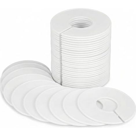 Lot de 40 diviseurs de cintres en Plastique Blanc, diviseur de Placard, pour Trier la Taille des vêtements, la Couleur, réutilisables (1/5)
