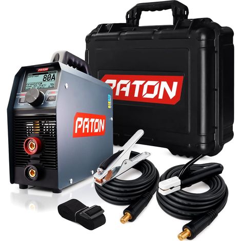 PATON MMA Poste à souder PRO-160 Kit 3-en-1 Poste de soudage Soudeur MMA TIG avec fonction pulsée Courant de sortie 160A Poste de soudage à l’arc 230V (1/5)