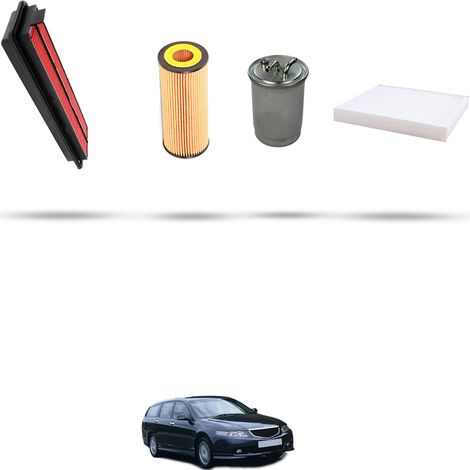 Kit tagliando 4 filtri compatibile con Honda Accord VII 2.2 103kw dal 2004 (1/5)