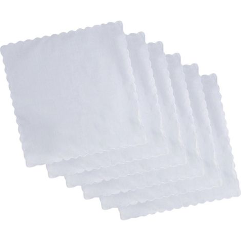 Lot de 6 mouchoirs en coton de qualité supérieure pour hommes – idéal pour les mariages, les fêtes et les anniversaires (1/5)