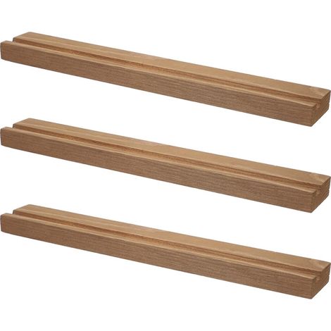Support Mural en Bois pour Disques Vinyles et Magazines, Étagère Pratique Design Rustique Simple, Lot de 3 Pièces pour Chambre ou Salon (1/5)