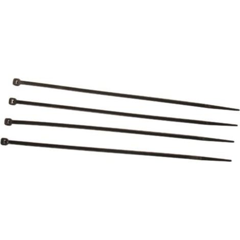 100 Colliers de serrage 280x4.8mm noirs