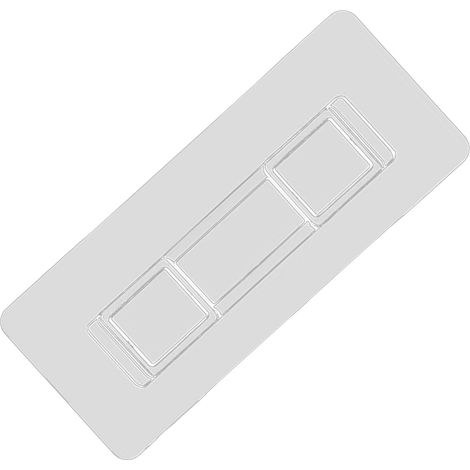 Selbstklebendes Badezimmer-Aufbewahrungsregal, 6 Harzhaken ohne Löcher für Stoffbox, Seifenkorb, Zahnbürstenhalter. (1/5)
