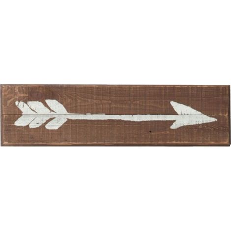 Plaque en bois motifs flèche N 3