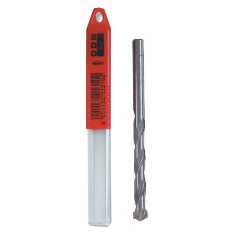 Foret cylindrique Fischer SDX 6x100 mm foret mural en acier rectifie' avec deux aretes de coupe