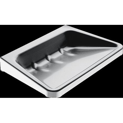 KWC Seifenablage, RODAN, Edelstahl, 125x22x90 mm, AP, Wasserablauf (1/2)
