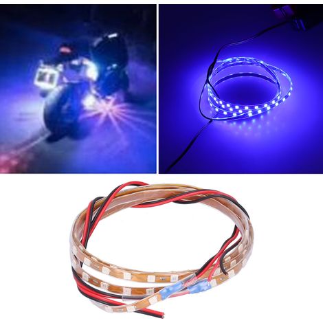 Bande lumineuse LED étanche de 90 cm pour voitures et motos (recommandée pour l'Asie du Sud-Est), lumière bleue (1/5)