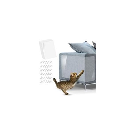 6 Protection Canape Chat Protecteur de Rayure de Chat Anti-Griffures Sticker pour Chat Protecteur de Rayure de Chat Auto-adhésives avec 30 Vis Tapis griffoir pour Canapé Table Meubles Porte H737 (1/5)