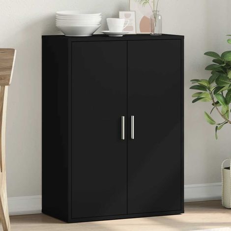 vidaXL Credenza Nero 60x31x84 cm in Legno Multistrato