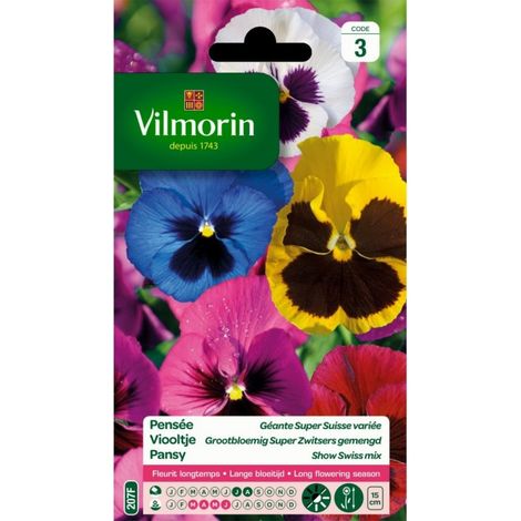 Vilmorin - Pensée Super Géante Suisse variée