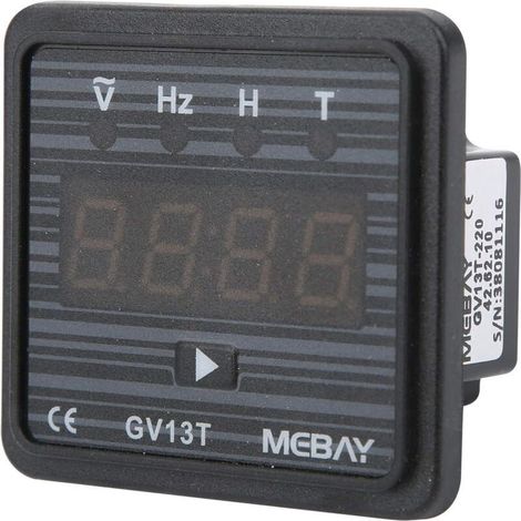 Enowelir Voltmètre Numérique ac 220 V / 380 V, Mètre de Fréquence, Compteur de Tension de Montage Sur Panneau ac, Minuterie de Générateur à Usage Industriel(ac 220V) (1/3)
