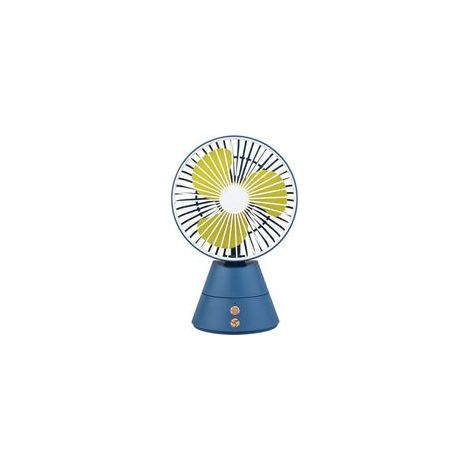 USB-Tischventilator mit Oszillation – blau, wiederaufladbar, geeignet für Studentenzimmer, Nachttische, kleine Büros usw. (1/5)