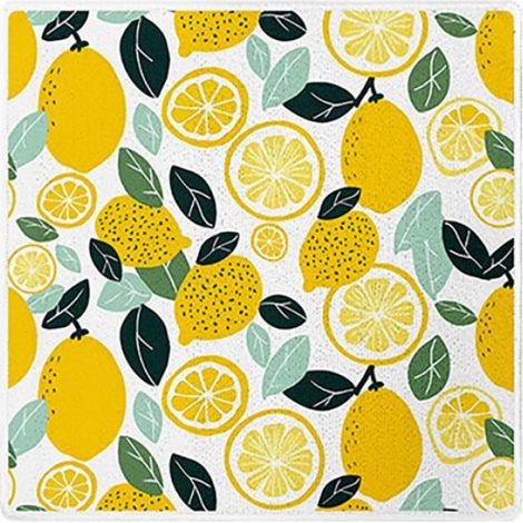 Lot de 2 Aquarelle citron frais 30x30Cm cellulose réutilisables torchon de cuisine pour le nettoyage de la cuisine (1/5)