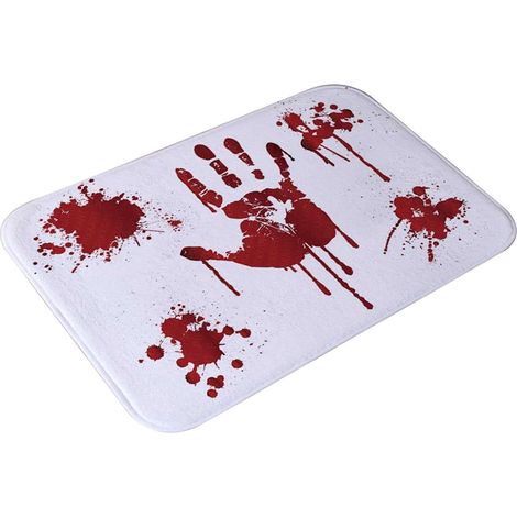 Couverture de paillasson d'Halloween Tapis de bienvenue Paillasson décoratif d'Halloween Tapis anti-dérapant pour l'intérieur et l'extérieur (1/2)