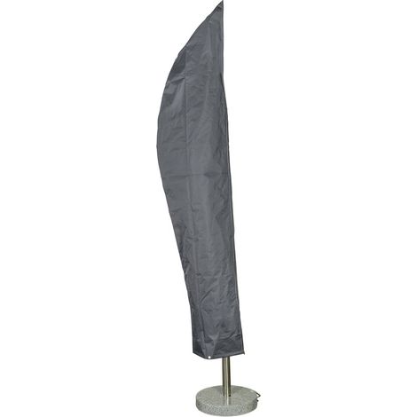 Housse de Protection Jardin Bâche de Protection pour Parasol déporté Gris (1/2)