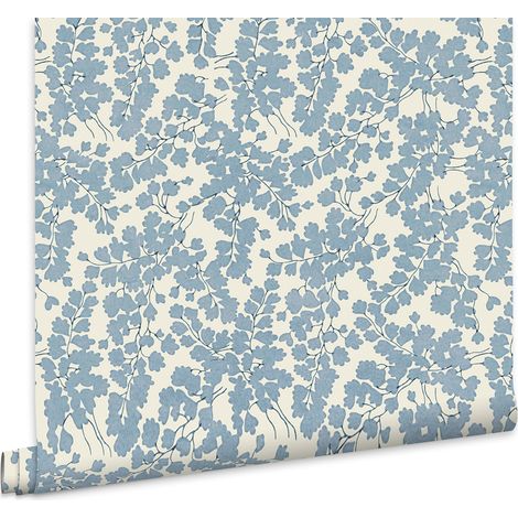Laura Ashley Cariad Spray Vliestapete Blau 10mx52cm