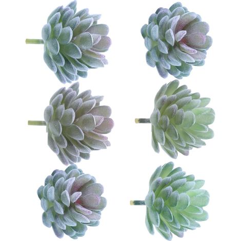 6 Pièces Fausses Plantes Succulentes en Vrac Choix De Plantes Grasses Artificielles Faux Mini Fausses Plantes Grasses Vases à Fleurs Décoratifs Ménage Fausse Succulente (1/5)