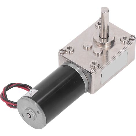 Moteur à engrenages CC miniature, autobloquant, à vitesse réglable, résistant à l'usure, 24 V CC, 18 W, 0-10 tr/min (1/5)