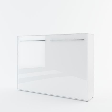 Lenart Schrankbett Wandbett Concept Pro CP04 140x200 horizontal weiß glanz
