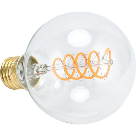 Ampoule rétro G80 E27 4W 110V à filament flexible pour salle à manger, bar, lumière chaude (1/5)