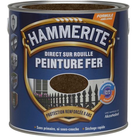 Peinture Direct Sur Rouille Martelée Châtaigne 2,5 L - Hammerite